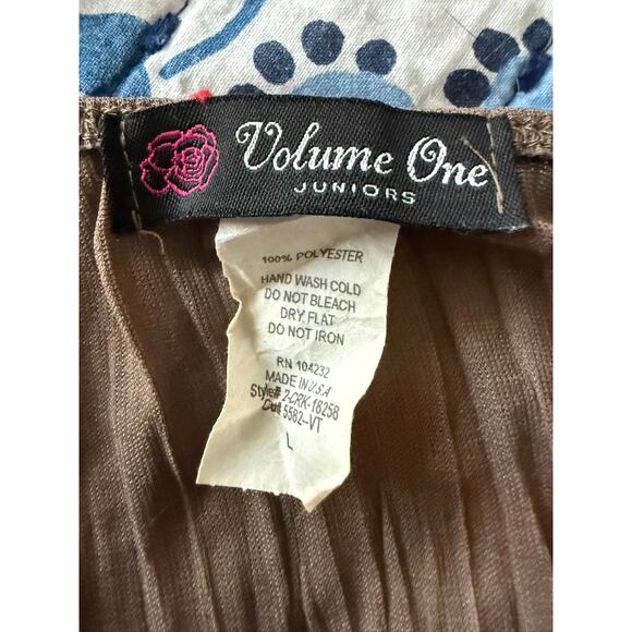 Y2K Mocha Lace Cami Top Romantic Coquette Whimsygoth Fairy Volume One Juniors L - Picture 6 of 7